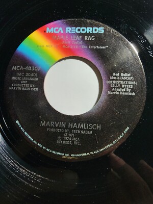 MARVIN HAMLISCH -MCA - MEXICAN DREAMS/MAPLE LEAF RAG VG+ F334