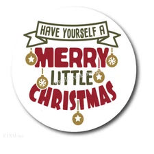Have A Merry Little Christmas Favors Scrapbook Stickers Labels Envelope Seals