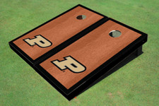 Purdue University Black Rosewood Matching Borders Cornhole Boards