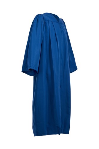 Choir Robe Blue Zip Gown Men Priest Preacher Church Flat Pleat Graduation Adult - Picture 2 of 11