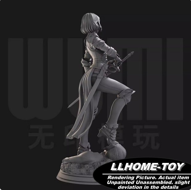 Anime Character Cha Haein Sword Resin 3D Print GK Kit Figure DIY Model