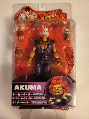 Street Fighter 2 Round 4 - SHIN AKUMA Variant Purple White Hair Figure SOTA Toys - Picture 1 of 6
