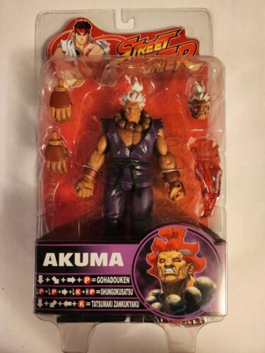 Street Fighter 2 Runde 4 - Shin Akuma Variante lila weiß Haarfigur SOTA Spielzeug - Bild 1 von 6