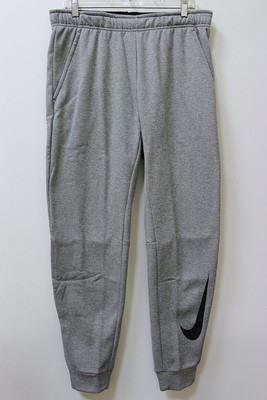 nike training therma tapered swoosh joggers in black