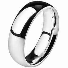 Modern Titanium Ring Mens Womens Traditional Anniversary Wedding Band Sizes 5-13