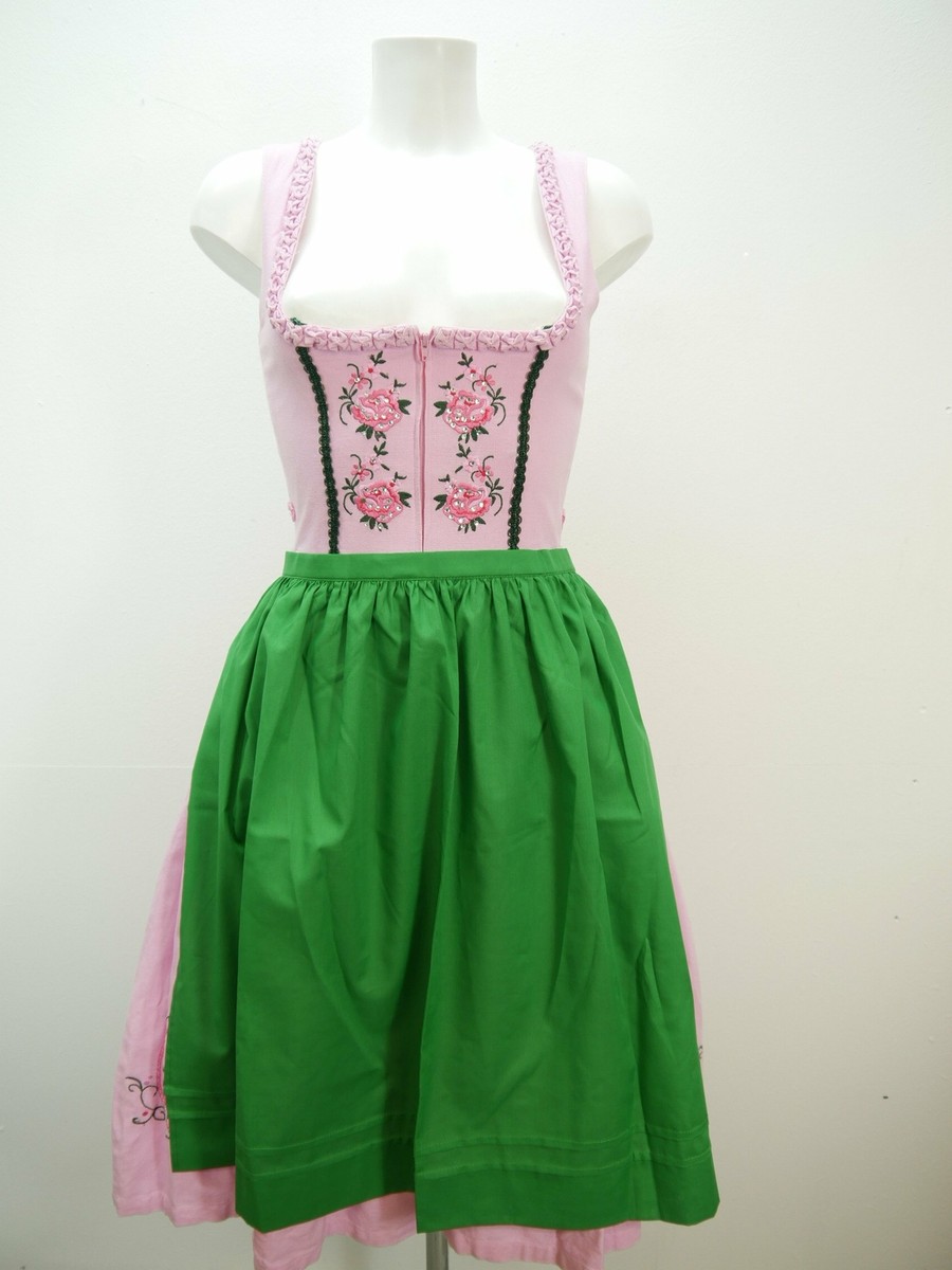 Landhaus C&A rosa mit Balkonett und Herzlborte süßes Dirndl mit