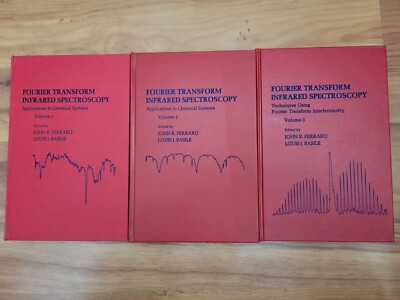 Fourier Transform Infrared Spectroscopy  Applications  Chemical Systems Vol 1-3
