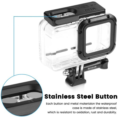 60M Impermeable Buceo Subacuático Estuche Cubierta Carcasa para Cámara Insta360 ONE RS 4K - Imagen 3 de 10