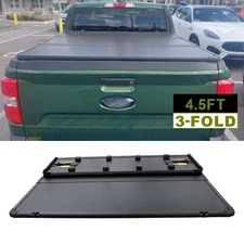 4.5/4.6FT Hard  Tonneau Cover 3-Fold For 2022-2025 Ford Maverick Truck Bed