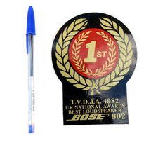 Autocollant Bose 802 1ST UK National Awards Best Loudspeaker Adesivo Aufkleber