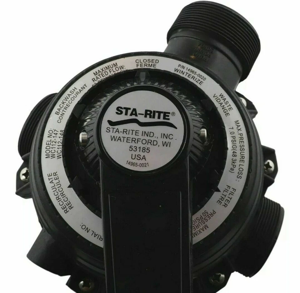 Onga Sta-Rite Multiport Valve Complete 40mm Pantera Sand Filter MPV Free Postage - Image 2 of 3