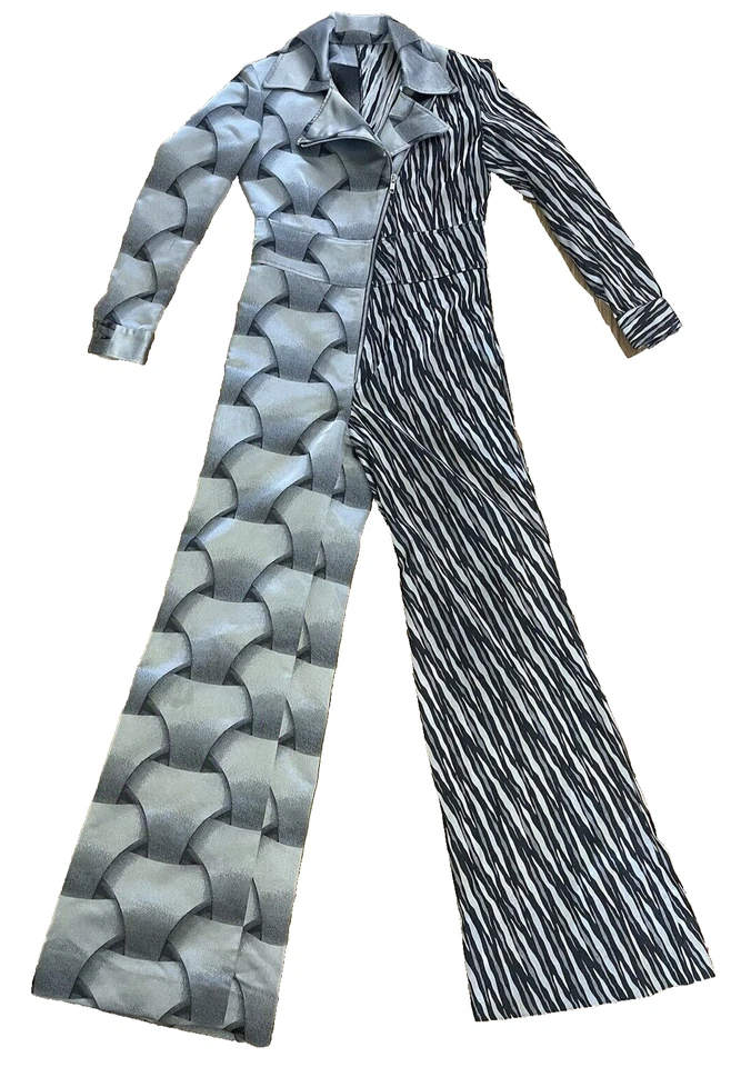 Mono Sony Picture Studios Disfraz Departamento Gris Estampado en Bloques de Color Cremallera Foto 2 de 4