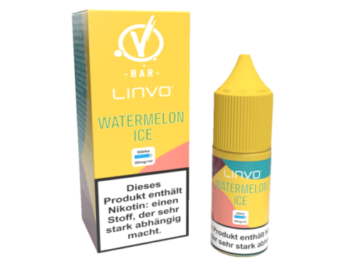2x Linvo - Watermelon Ice - Nikotinsalz Liquid 20 mg/ml - Bild 1 von 1