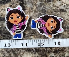 Acrylic Resin Bow Center Flatback Shaker confetti Gabby