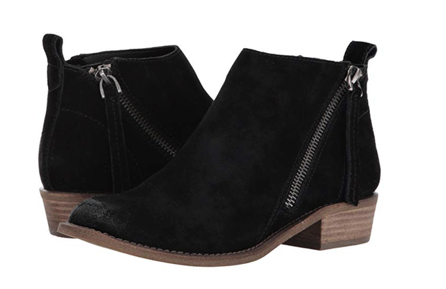 dolce vita black suede booties