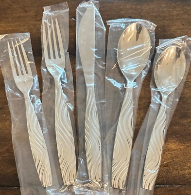 Dansk International Designs Tsunami 5 PC Place Setting 18/8 Stainless Flatware