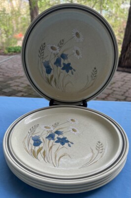 Set of FIVE Royal Doulton Hill Top Dinner Plates