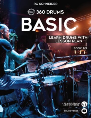 Schneider - BASIC - Learn Drums with Lesson Plan - New paperback or so - X555z