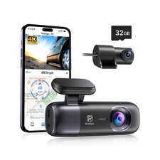 REDTIGER Dash Cam 4K Front and Rear 1080P, WiFi GPS Car Camera with Free 32GB...