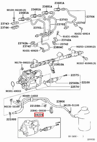Genuine Hilux Surf KDN215 Prado KDJ121 KDJ120 1KD Suction Control Valve Kit - Picture 7 of 20