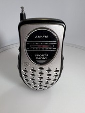 Durabrand AM/FM Portable Sports Radio Hand Held Battery Operated Radio PR-355