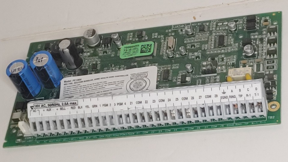 DSC [PC1864] Alarm Control Panel, 864 Zone, Fire & Burglar & Home