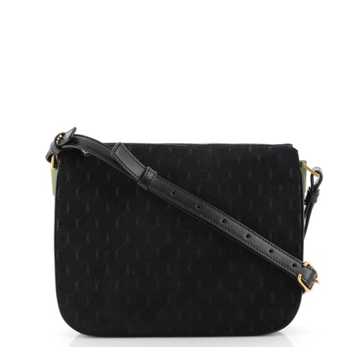 small black suede crossbody bag