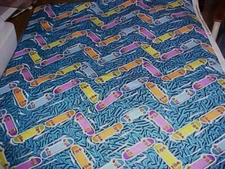 Fabric Cotton DAISY KINGDOM #1240 "SKATEBOARD CHEVRON" Springs Industries, Inc.
