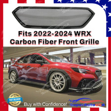 Carbon Fiber Replacement Front Grill Sport Style Grille For 22-24 Subaru Wrx Sti