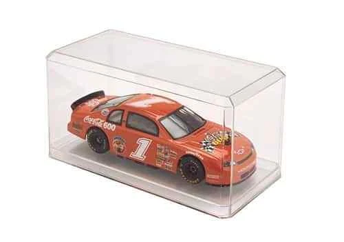 Crystal Clear Display Case 1:24 Scale Model Cars Bobbleheads Stackable Showcase - Image 2 of 4