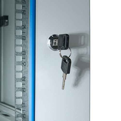 Netzwerkschrank Serverschrank 4HE (BxTxH) 600x600x280mm 19 Zoll montiert grau - Bild 17 von 18