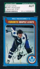 1979-80 Topps #68 Walt McKechnie Maple Leafs JSA Auto