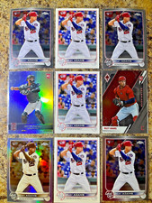 Riley Adams Nationals Rookie, Topps Chrome, Sepia refractor ,base and Panini
