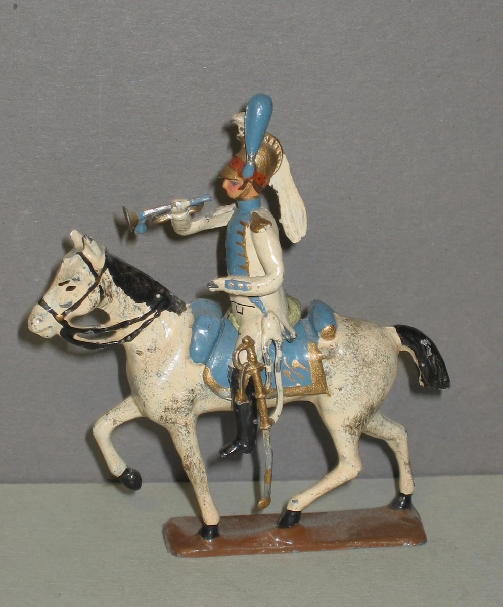 STARLUX CAVALIER TROMPETTE + CHEVAL PREMIER EMPIRE EN PLOMB
