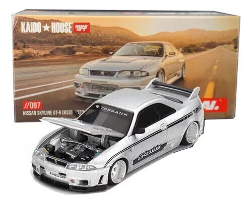 Kaido House x Mini GT Nissan Silver GT-R R33 DAI33 V1 #97 1 Kaido House x Mini GT Nissan Silver GT-R R33 DAI33 V1 #97 1