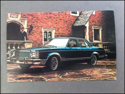 1977 Mercury Monarch Ghia Vintage 1-page Car Photo Postcard Post