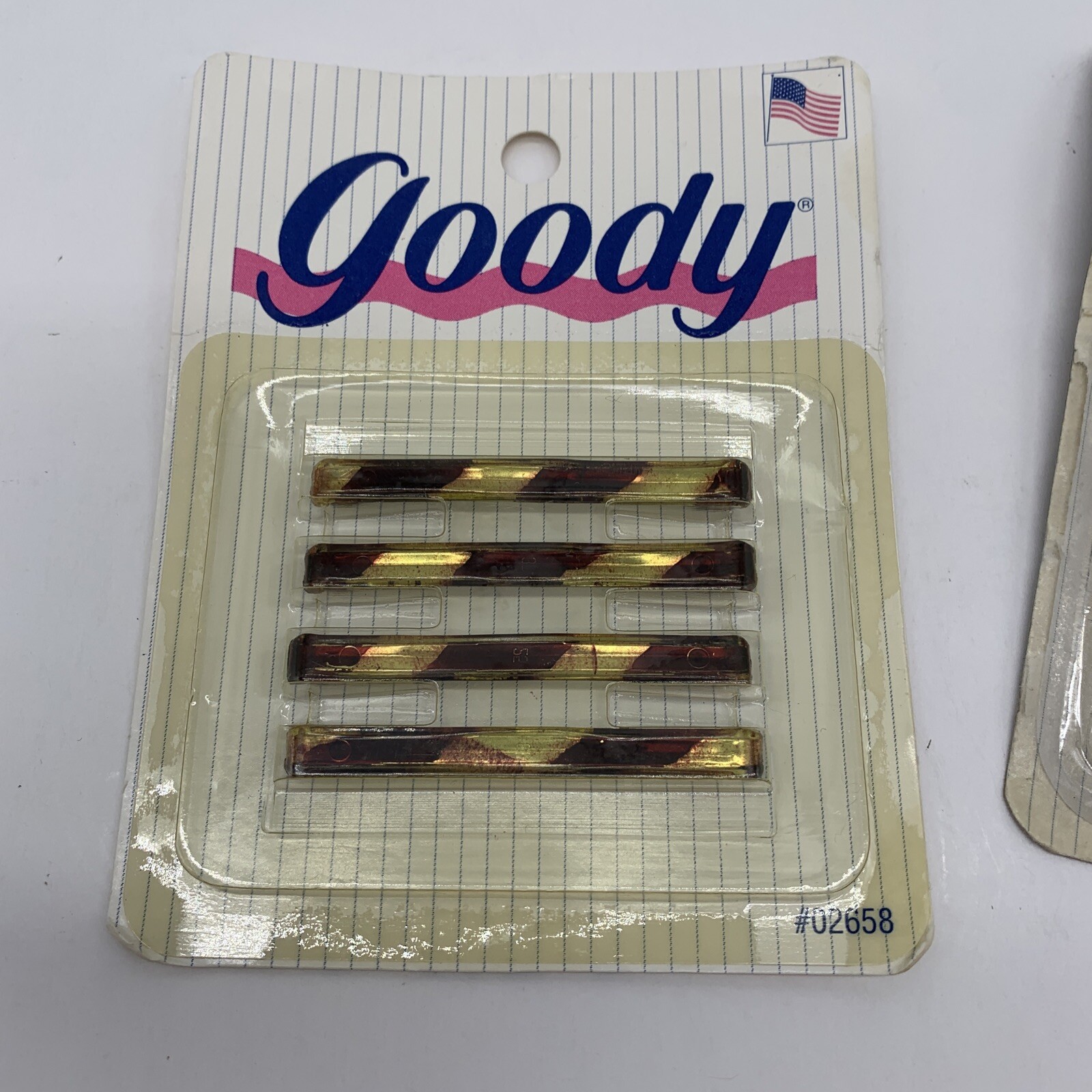 Vintage Lot Goody Stay Tight Tortoise 2” Barrettes Brand NEW NOS 1989