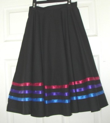 CHARAKTER BALLETT ROCK RAD HELLE BÄNDER Poly/Baumwolle oder Polyester Tanz