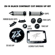 ZX-14 BLACK CONTRAST CUT DRESS UP KIT 2012-2020 KAWASAKI NINJA ZX14