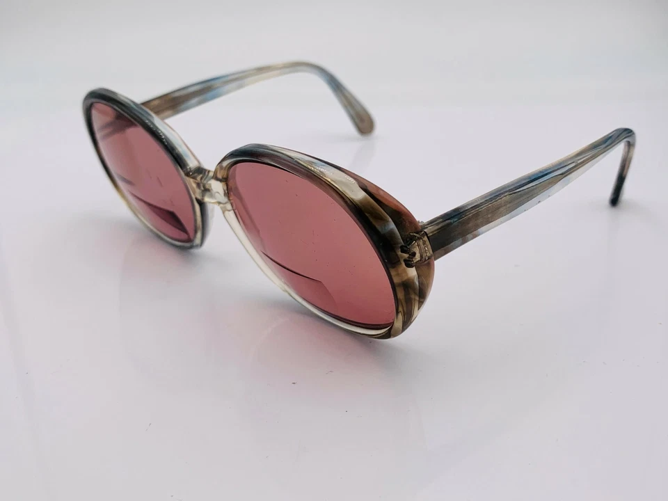 Винтажные солнцезащитные очки Rodenstock Silvana полупрозрачные серые овальные ТОЛЬКО ОПРАВЫ - Изображение 3 из 4