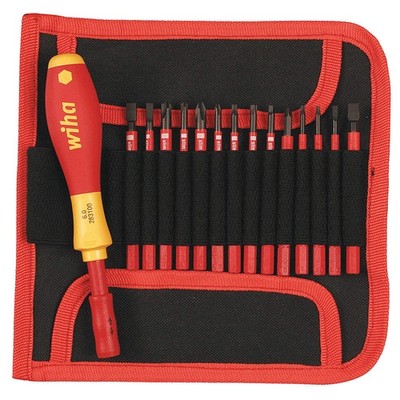 WIHA 28390 Multi-Bit Screwdriver, NumBits 15 26X282