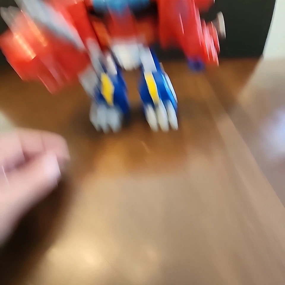 Playskool Heroes TRANSFORMERS Rescue Bots - 9” OPTIMUS PRIMAL Prime T-Rex ROBOT - Image 3 of 4