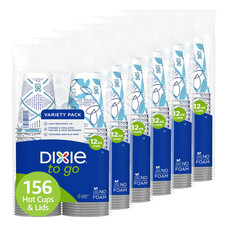 Dixie To Go Paper Coffee Cups Lids 12 Oz 156 Ct Disposable Insulated Paper Cups