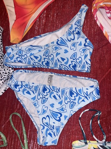 Girls BATHING SUIT BIKINI LOT OF 13 Suits Size 10-12 XS - Picture 8 of 24