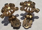 Vintage Star GoldTone Snowflake AB Rhinestones Earrings Clip-on — photo 4