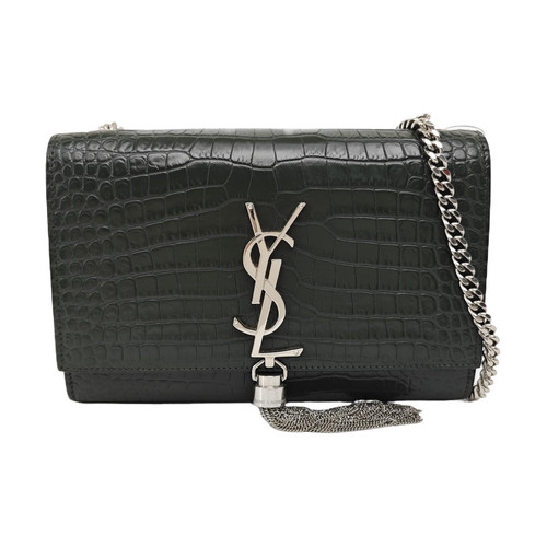 【Authentic】 Yves Saint Laurent KATE Green Leather Handbags (DDP)