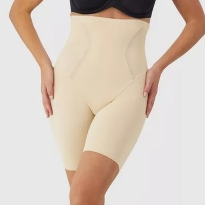Maidenform 3XL Plus High Waist Thigh Slimmer   Firm Control Nude Shaper NEW