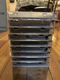 OEM Sega CD/Sega Saturn/PS1 Longbox Replacement Cases Lot Of 9 DAMAGED FOR PARTS