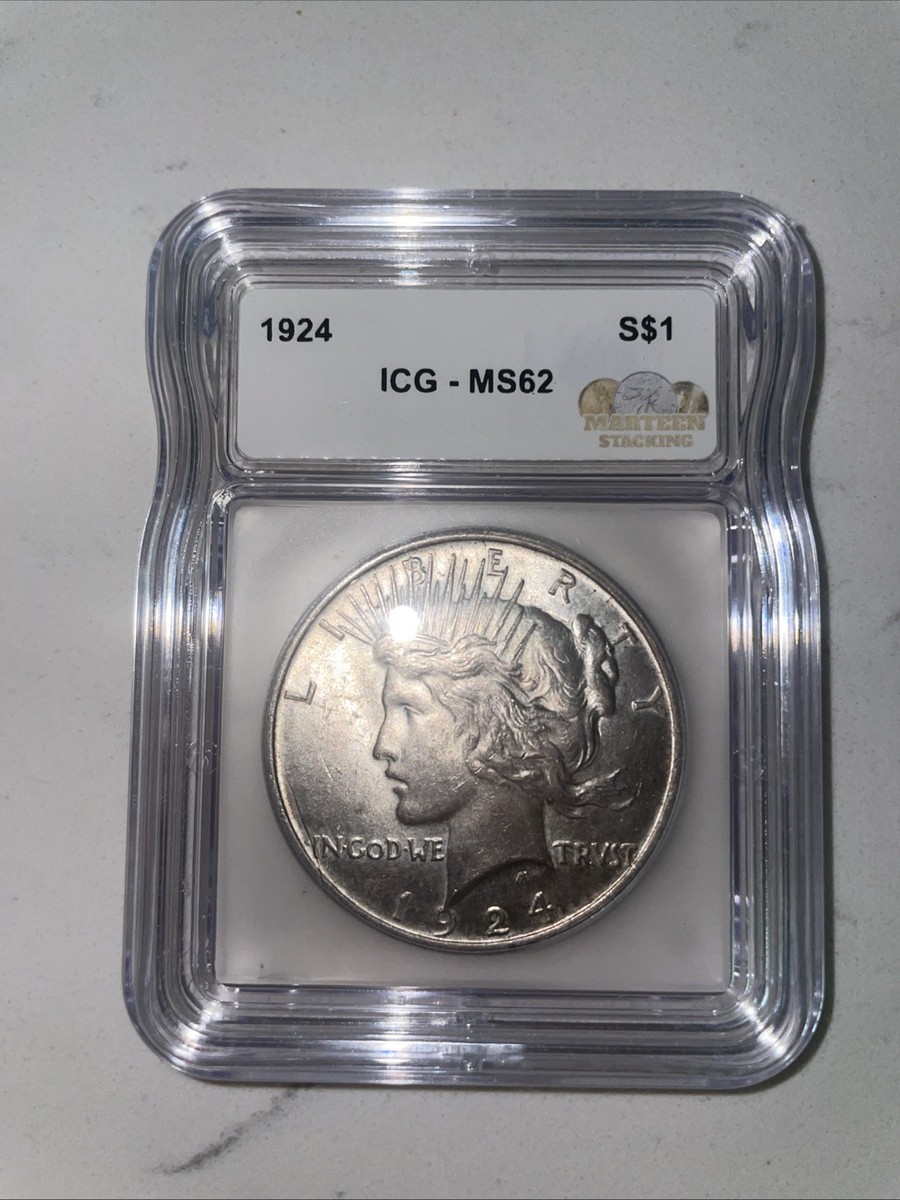1924 Philidelphia Peace Silver Dollar ICG MS62 | eBay