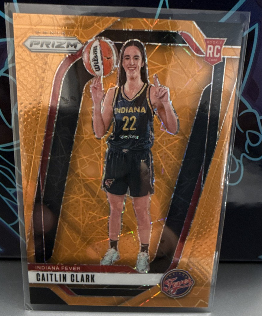 2024 Panini Prizm WNBA - Caitlin Clark #145 Orange Velocity Prizm (RC)